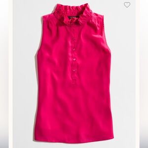 J. Crew Factory Teagan Ruffle Neck Popover